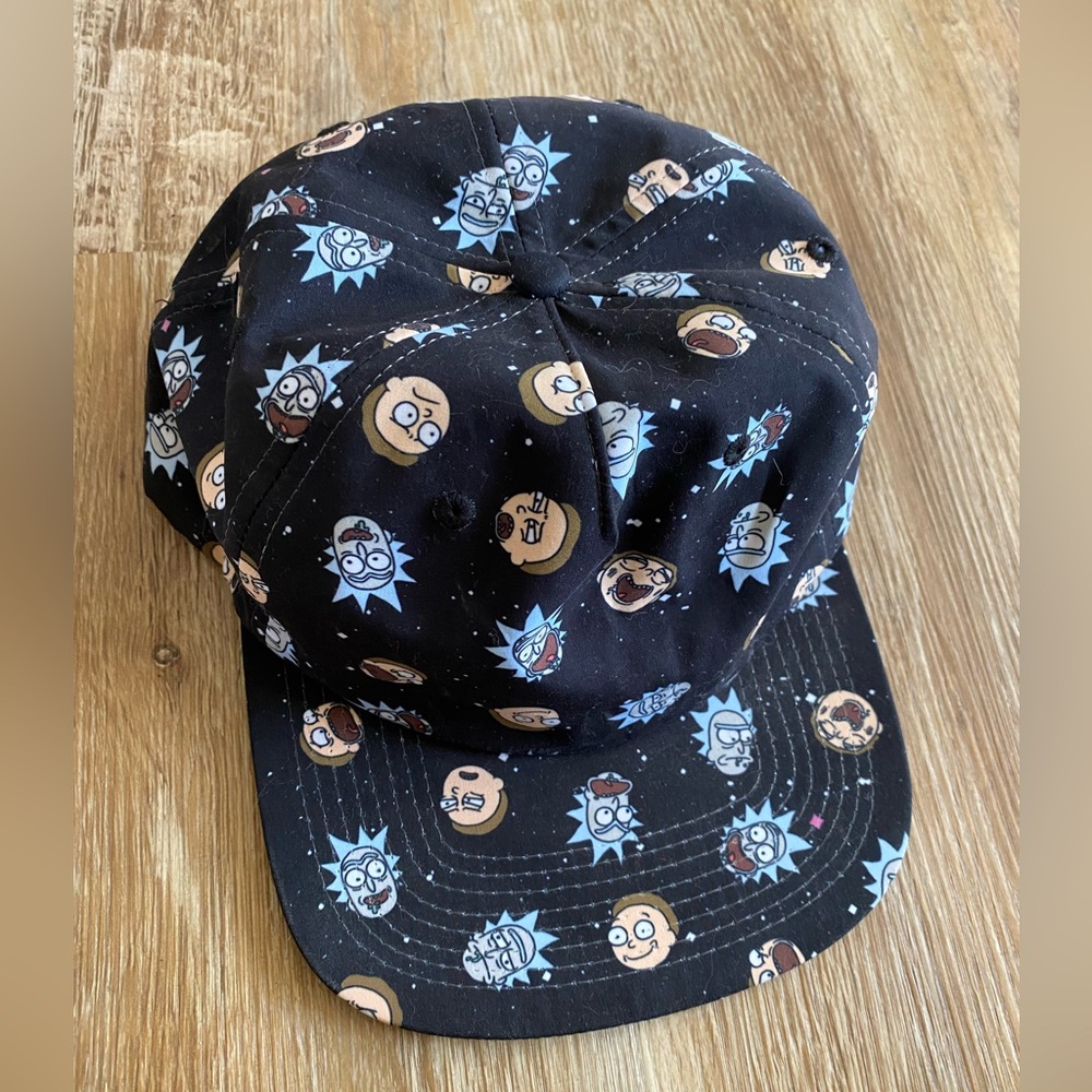 Rick And Morty Adult Swim Cartoon Bioworld Snapback Hat Flat Bill